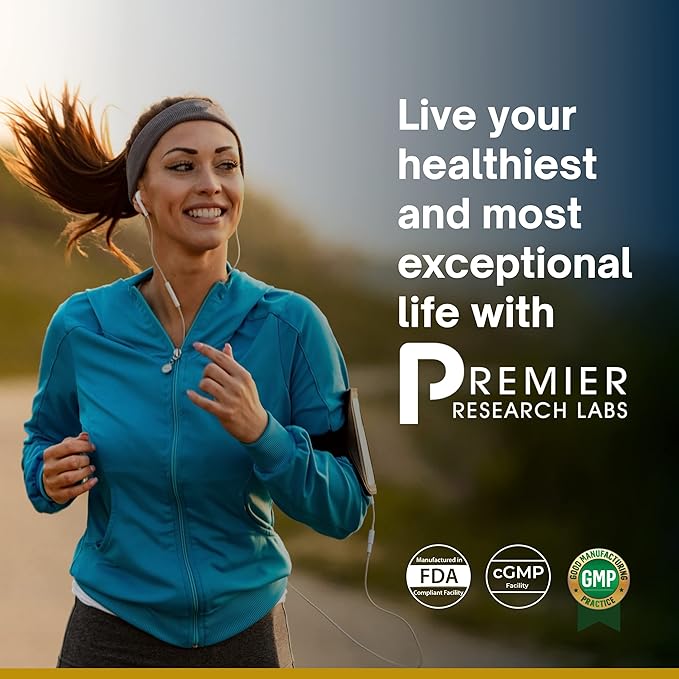 Premier Research Labs Premier Organic Greens - Super Greens Powder, Greens Superfood Powder for Drinks, Green Juice, Nutrition Support, Supergreens for Men & Women, Spinach, Alfalfa, Chlorella - 10 oz