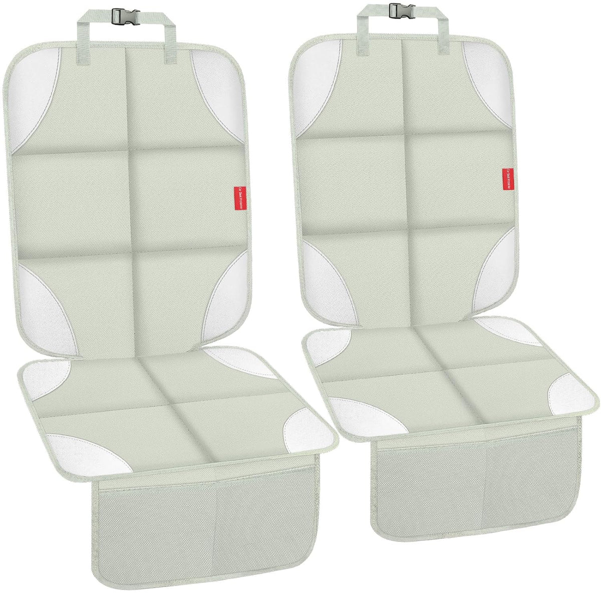 Car Seat Protector, Carseat Seat Protectors with Thick Padding No Imprints | Non-Slip Backing, Waterproof, Universal Fit, Heat Resistant, 600D Fabric Car Seat Covers with Storage Pockets for Baby