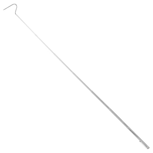 SUPVOX Retractable Stainless Steel Snake Hook Snake Grabber Tool for Safe Reptile Handling and Catching in Outdoor and Pet Care Use