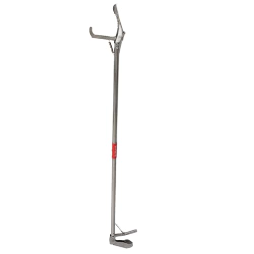 Foldable Stainless Steel Snake Tong, Self Locking Reptile Handling Tool with Long for Capturing Snakes and Reptiles Safely