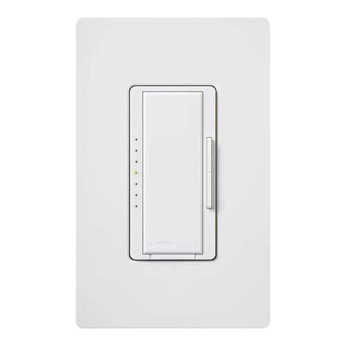 Lutron Maestro PRO LED+ Dimmer Switch, 250W LED/500W ELV/400VA MLV, Neutral Optional, Single Pole/Multi-Location, 120V, MA-PRO-WH-2, White, 2 Pack - color: White, size: 2 Pack, style: PRO Dimmer