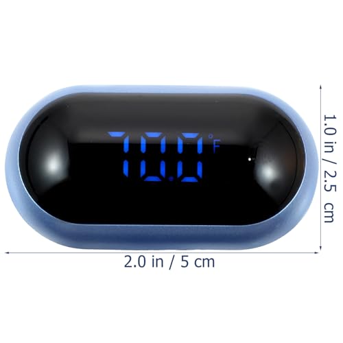 TOYANDONA Fish Tank Temperature Gauge Digital LED Thermometer with Suction Cup High-Precision Aquarium Water Temperature Monitor for Reptile Terrarium Use