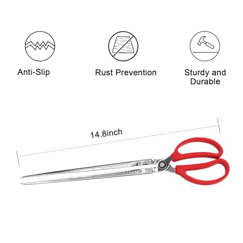 15 Inch Snake Feeding Tongs, Reptile Feeding Tongs,Snake Grabber Tool Stick Reptile Tongs for Lizard Reptiles,Snakes,Tank Accessories Terrarium Supplies (Straight Head)