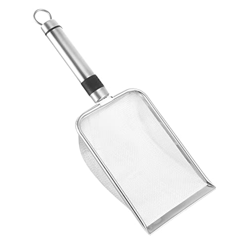 Ipetboom 3pcs Stainless Steel Reptile Litter Scoop Mesh Design for Easy Waste Cleanup Sand Shovel for Tortoises Lizards and Pets for Daily Use and Terrarium Maintenance