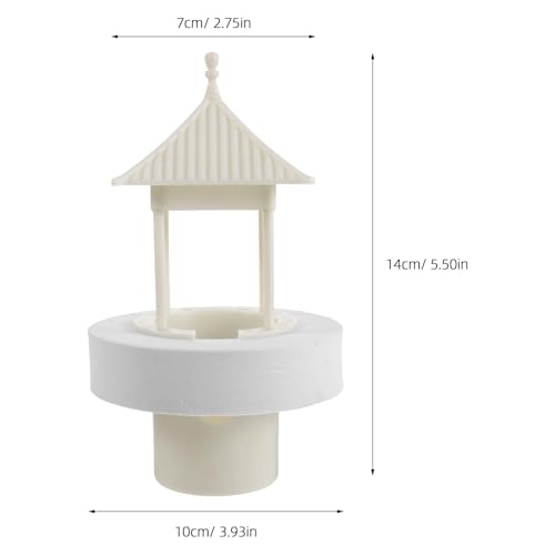 Ultrasonic Mist Maker: Decorative Pavilion Fogger - Aquarium Mist Maker - Aquarium Floating Atomizer for Water Fountain Pond Pot Rockery Sink