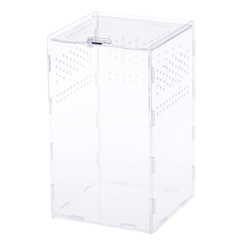 ORFOFE 1set Clear Terrariums for Reptiles High-Transparency Habitat Breeder Boxes Practical Display Cases for Pets Like Geckos and Snakes