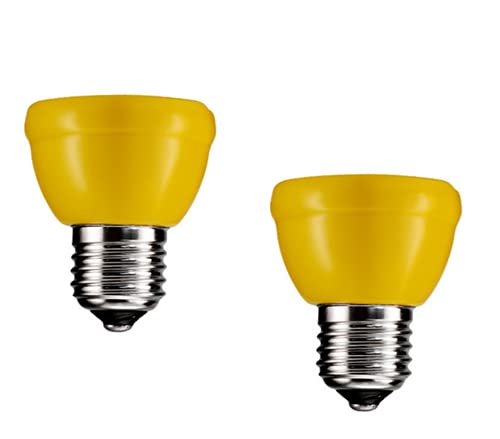 25W Ceramic Heat Lamp Mini Ceramic Heat Emitter Reptile Heat Bulbs Infrared Reptile Heater Lamp E26 Emitting Brooder Coop Heater No Light for Amphibian Lizard Aquarium Turtle Snake,2-Pack