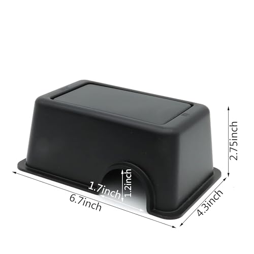 Reptile Hide Box Snake Hide Feel Secure and Safe, Gecko Hide (Black, Small 4 Pcs) - size: Small 4 Pcs