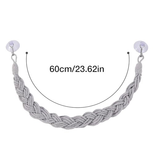 Reptile Vines Toys Hermit – Lightweight Crab Tank Terrarium Accessories, Modern, High-Performance, Climbing Jute Rope, Ladder Lizards Geckos Snakes | Lizards Geckos Snakes - color: Gray