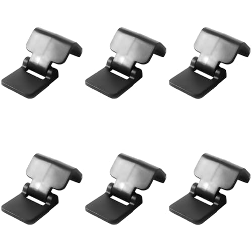 6 Pcs Reptile Cage Clips, Black Plastic Terrarium Locks, Latch for 0.7 in Lid