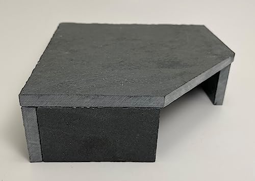 TheFrogHouse Slate Stone Reptile Hide 6x6x2 Bottomless Natural Cave Decor