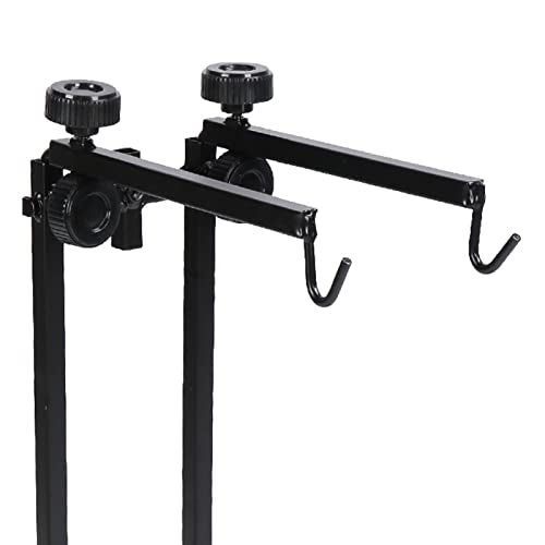 Reptile LAMP Stand Adjustable Metal Light Stand for Terrarium Double Hook