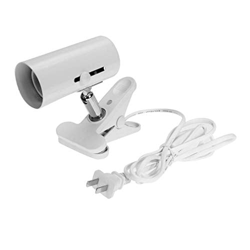 Superdream Reptile Lamp Fixture Holder, Adjustable Stand Socket for Pet Brooder Lizard Turtle Snake Aquarium Habitat Heat Lamps (Write) - color: Write