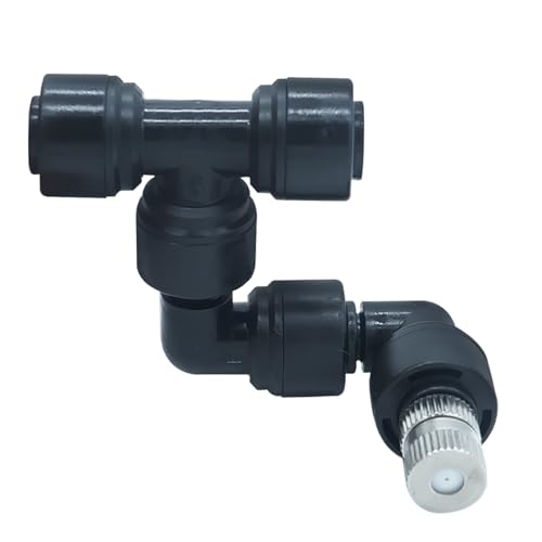 4 Pack Reptile Mister Nozzles，Reptile Misting Nozzles 1/4'', Reptile Fogger Fine Mist Nozzles for Full Water Coverage, Replacement Micro Spray Nozzles