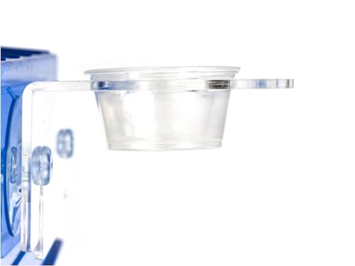 Josh's Frogs Acrylic Feeding Ledge (Holds 2-2 oz Cups) - size: For 2oz Cups
