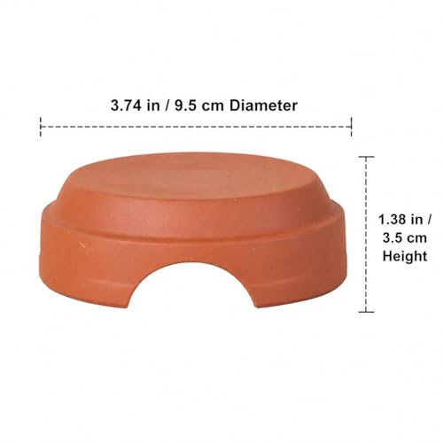 Terracotta Snake Hide, Reptile Hide Cave for Geckos Scorpions, Terrarium Decor Reddish Brown 100g, Average Reptile Hide (Diameter - size: average Reptile Hide (Diameter
