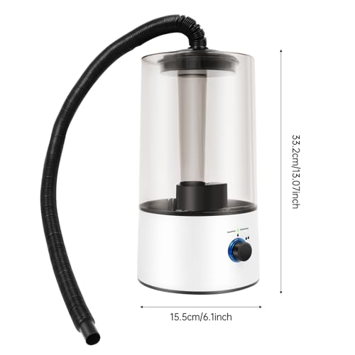 Pet Humidifier, Reptile Fogger With Adjustable Hose Washable Filter Reptile Humidifier With Three Sprays Suitable for Reptile Tank Home and Pet Store