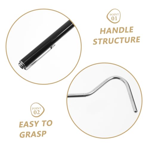 BESPORTBLE Stainless Steel Snake Hook Retractable Telescopic Snake Hooks for Handling Professional Catching Tool for Reptiles
