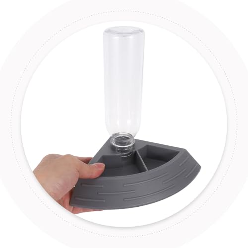 Zerodeko Automatic Reptile Water Feeder and Food Dish with Large Capacity Abs Basin, Detachable Structure for Tortoise and Turtle Use in Reptile Tank or Travel