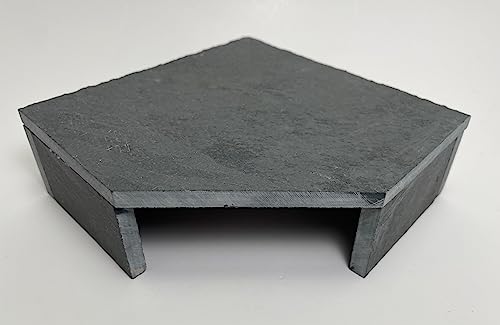 TheFrogHouse Slate Stone Reptile Hide 6x6x2 Bottomless Natural Cave Decor