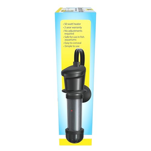 Tetra HT Submersible Aquarium Heater With Electronic Thermostat, 50-Watt, 2-10 Gallon - size: 2-10 Gallon