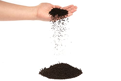 LANDEN THRIVA Natural Soil Substrate for Natural Planted Aquarium, Plant or Shrimp Stratum, Clay Gravel and Stable Porous Substrate for Freshwater Aquarium, Rainforest Black 5L(10lbs),Small Size - size: S-1mm-5L