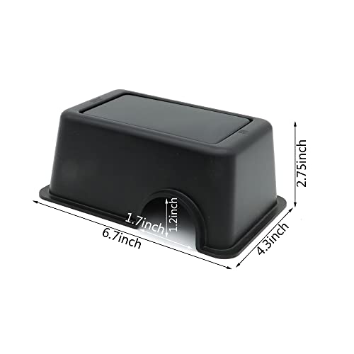 Reptile Hide Box Snake Hide Feel Secure and Safe, Gecko Hide (Black, Small 2 Pcs) - size: Small 2 Pcs