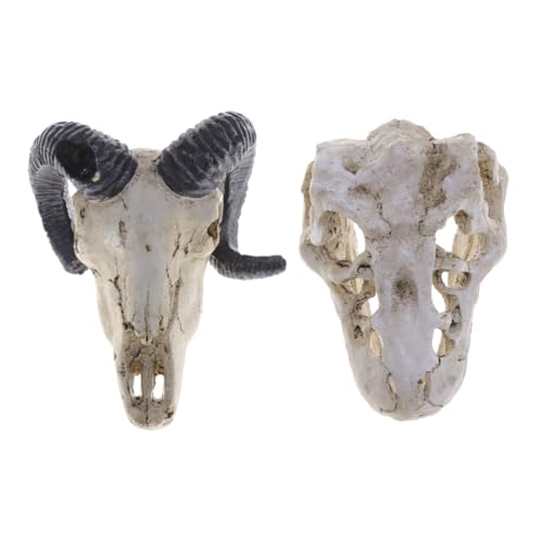 Resin Reptile Pet Skull Hide Skull for Reptile Tank Accessories Fish Tank Decor