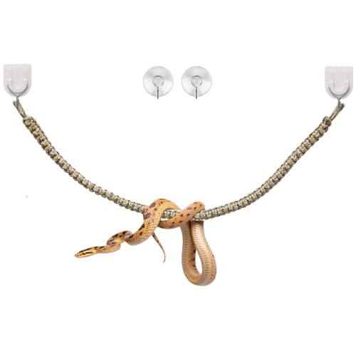 Snake Climbing Rope, Snakes Enrichment Toys, Ball Python Tank Accessories, Snake Enclosure Decor for Ball Python Corn Snake Reptile