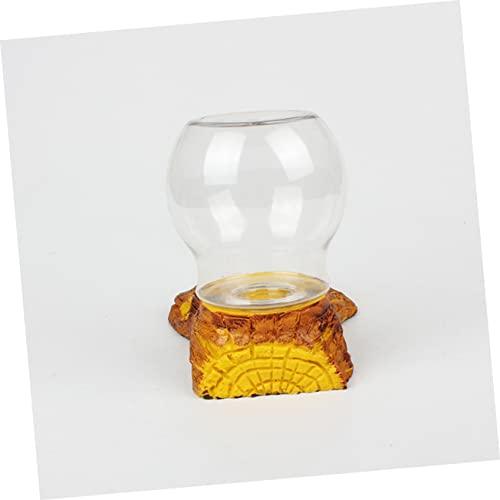 DECHOUS Amphibians Reptile Automatic Water Feeder Smooth Surface Drinking Fountain for Tortoise Lizard Other Reptiles Easy Clean Resistant Durable Design