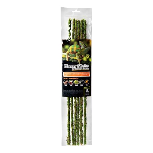 Galápagos (05322) Mossy Terrarium Sticks (6 Pack), 32" - size: 32"