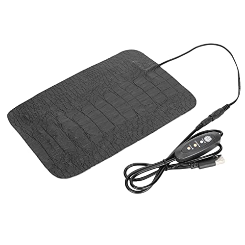 CHICIRIS USB Reptile AntiScratch Heating Pad Adjustable Temperature for Lizards Turtles, Heat Mat for Pet Lovers (S) - size: S