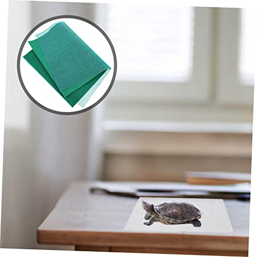 BESPORTBLE 1set Reptile Carpet Mat for Tortoises Snakes and Lizards Comfortable Breathable Substrate Liner for Terrarium Bedding and Washable