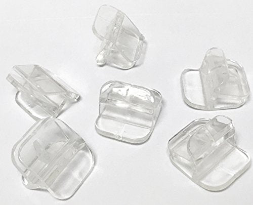 6 Pack - Rimless Glass Canopy Clips