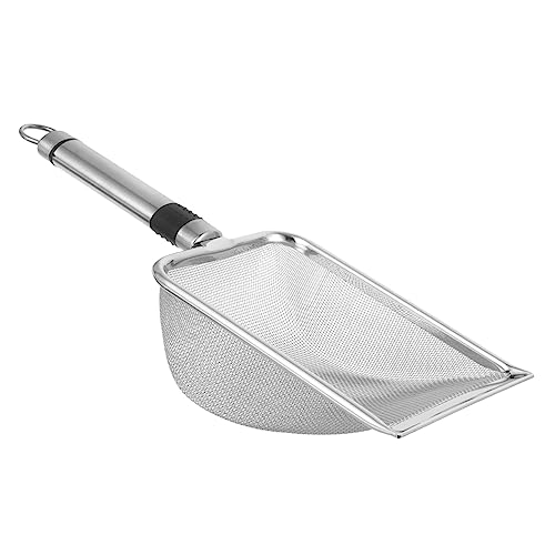 Ipetboom 3pcs Stainless Steel Reptile Litter Scoop Mesh Design for Easy Waste Cleanup Sand Shovel for Tortoises Lizards and Pets for Daily Use and Terrarium Maintenance