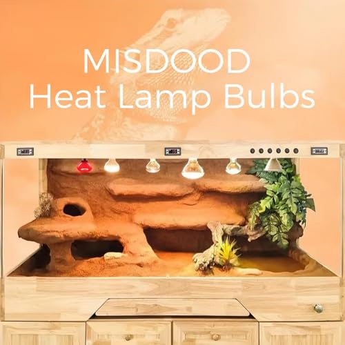 Infrared Reptile Heat Bulb Lamp 75W, 2-in-1 Day & Night Combo, Infrared Heat Lamp & UVA Sunlight Heating Lamp for Reptile Terrariums - style: Day & Night Heat Lamp 75W