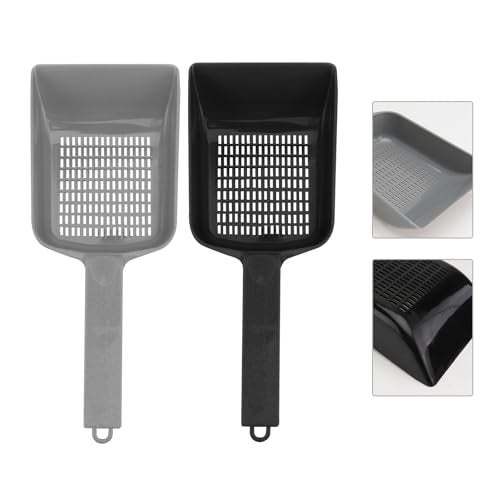 Reptile Sand Shovels and Mesh Sand Sifters for Terrarium Cleaning, 2pcs Plastic Excrement Scoops with Fine Mesh, Suitable for Lizard and Desert Reptile Substrate Maintenance