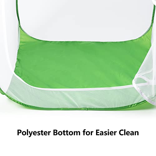 36" Outdoor Mesh Plant Enclosure, Plant Cover for Pests, Bird and Pest Protection Guard for Fruit, Vegetables, Flowers and Herbs Pop-Up Cage 24 x 24 x 36 Inches - size: 24 x 24 x 36 Inches