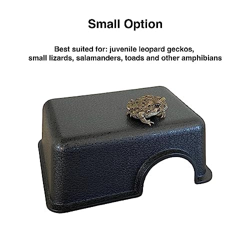 Reptile Hide Cave - Small Multipack (7X), Plastic Hideouts for Leopard Geckos, Snakes, Lizards & More - style: Small (7ct)