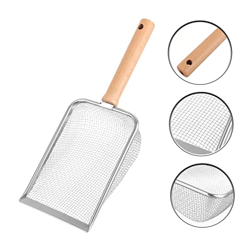 BESPORTBLE Pet Reptile Litter Scoop Shovel with Fine Mesh for Tortoises Lizards Snakes Hamsters Ergonomic Handle for Easy Cleaning of Reptile Waste