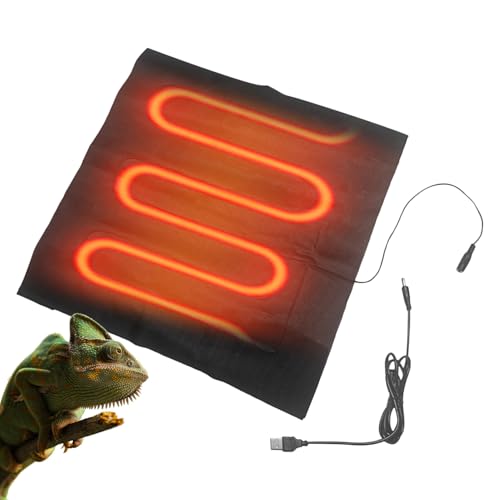 Turtle Heating Pad - USB Plug in Reptile Heating Pad Waterproof,Washable Pet Warming, Dustproof Heated Cushion for Turtle, Snake, Lizard
