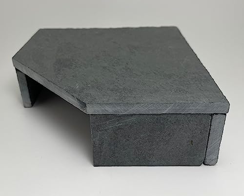 TheFrogHouse Slate Stone Reptile Hide 6x6x2 Bottomless Natural Cave Decor