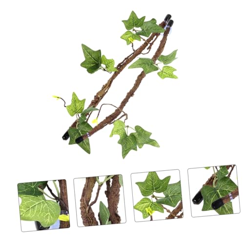 BESPORTBLE 2pcs Jungle Vines for Reptiles Bendable Terrarium Branches Natural Look Habitat Decor for Lizards Snakes and Chameleons Easy Climbing Surface