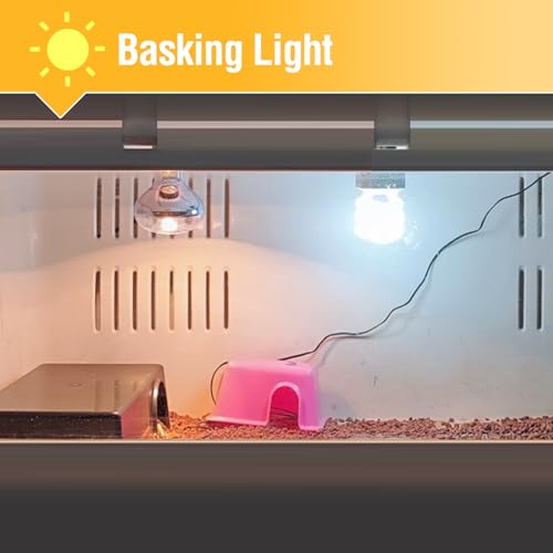 Leoterra 75W Reptile Basking Spot Bulb (2-Pack),Thickened Glass UVA Heat Lamp for Medium 20-40 Gallons Terrariums,Ideal for Juvenile Bearded Dragons, Blue Tongue Skinks, Aquatic Turtle Docks(E26 110V) - style: B8075 Basking light