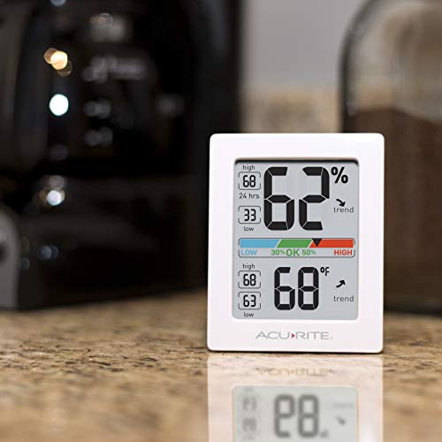 AcuRite Pro Humidity Meter & Thermometer, Hygrometer with Backlight - color: Hygrometer with Backlight