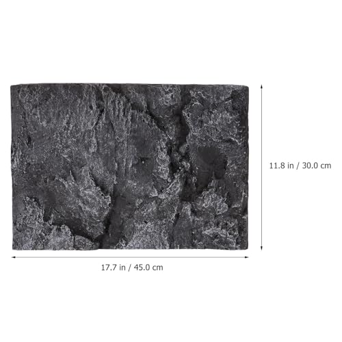 Garneck Big Turtle Tank Background Board 3D Reptile Tank Accessory Reptile Tank Decorative Panel