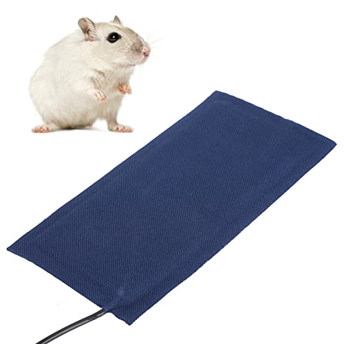 Tiiyee Pet Heating Pad, Cat Heating Pad Temperature Adjustable Electric Dog Heating Mat Heated Cat Bed Mat Indoor Warming Mat with Chew Resistant Cord for Dogs Cats (Large) - size: Large