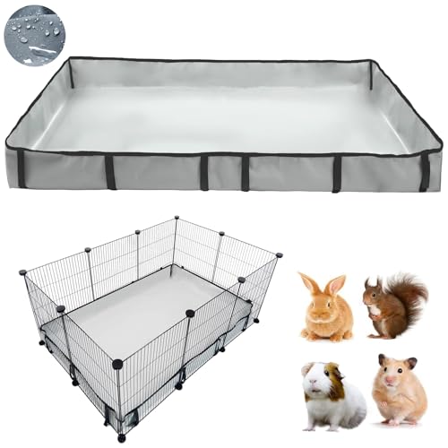 DZWLKJ Guinea Pig Cage Liner Tarp Bottom Waterproof and Washable Base Also for Rabbits, Bunny, Chinchesillas, Hedgehog, Ferrets and Other Small Animals(24x36 inches) - size: C&C 2x3(24x36 inches)