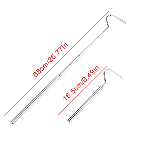 Small Snake Hook,Retractable Reptile Hook Snake Hook Reptile Capture Hook Sturdy Lizards Pet Supplies