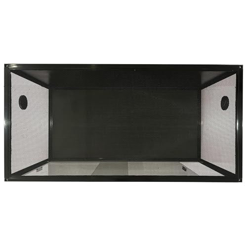 120 Gallon Reptile Terrarium, Bearded Dragon Tank 4ft x 2ft x 2ft, Reptile Enclosure with Sliding Glass Doors & Screen Ventilation Top for Lizard, Chameleon, Snake,Snake Enclosure with Easy Assembly